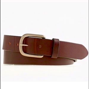 NWOT J. Crew Classic Notched Leather Belt